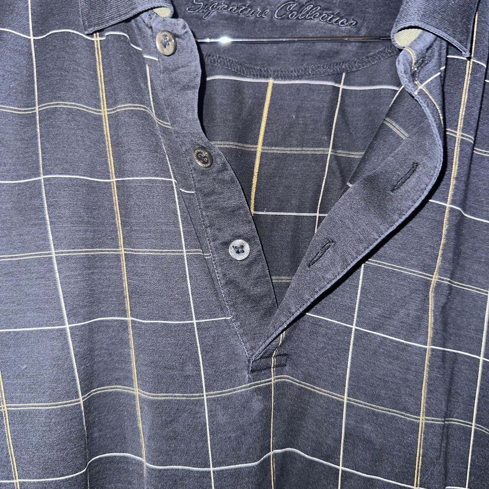Cutter & Buck Signature Collection Mens Polo Shirt Size Large Stripes - Picture 4 of 7